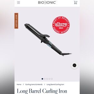 Black Hair Styling 1.5 inch Iron with Extra Length